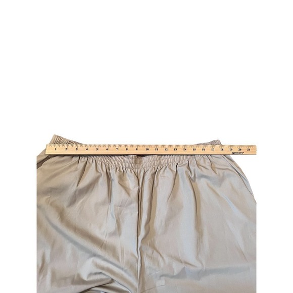 Pant Women's Size 2X Khaki Straight Leg Elastic Waistband Pull-On 100% Rayon - Picture 3 of 5